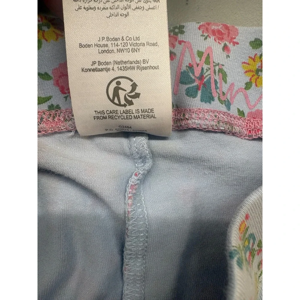 Biden Girls Size 4-5 Guinea Pig Leggings Pants Floral Flowers Back to School